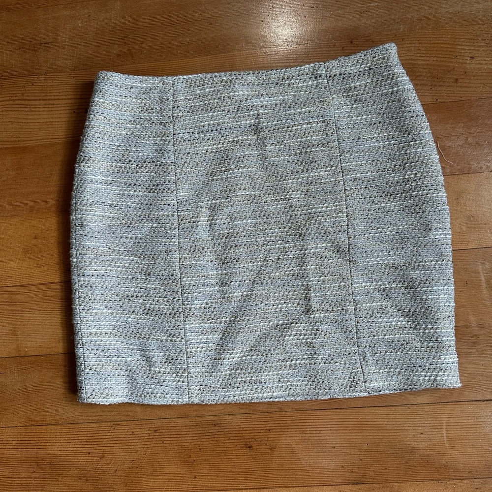 Theory Gray Mini Pencil Skirt